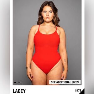 Excellent TA3 Lacey red one piece size 3xL